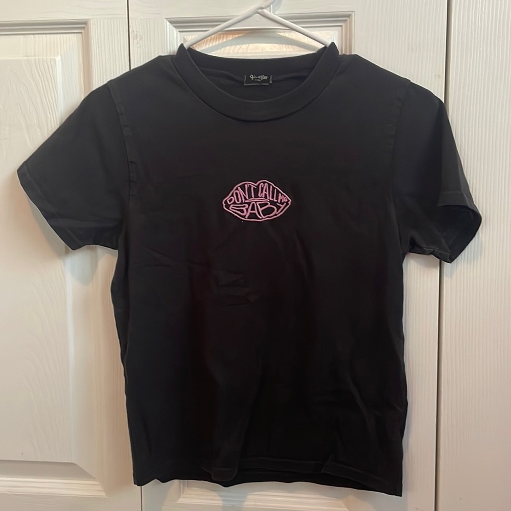 john galt black don’t call me baby short sleeve shirt